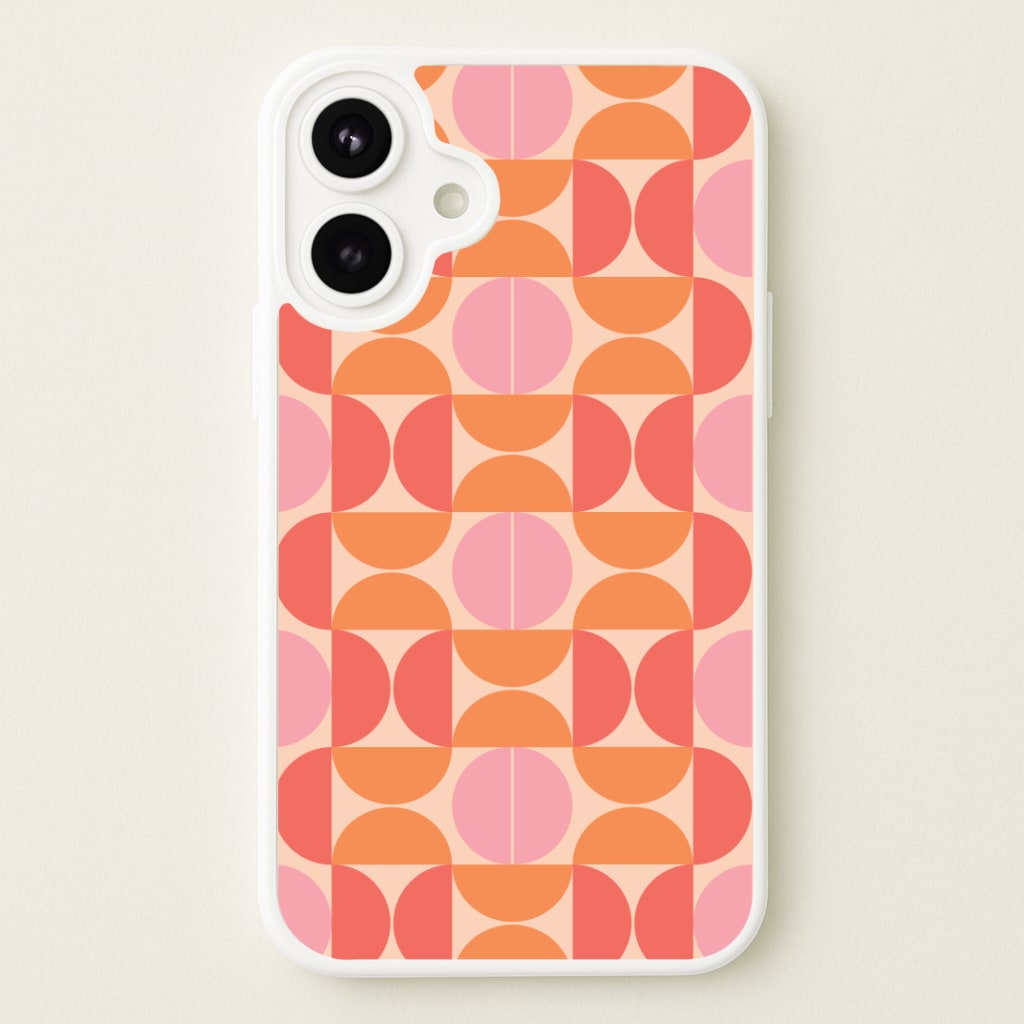 Retro Semi Circles Pattern Phone Case
