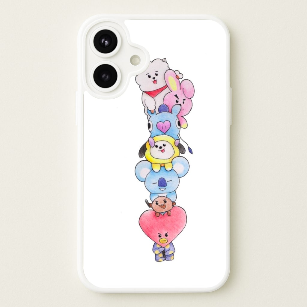 K-Pop Band BT21 Drawing Phone Case