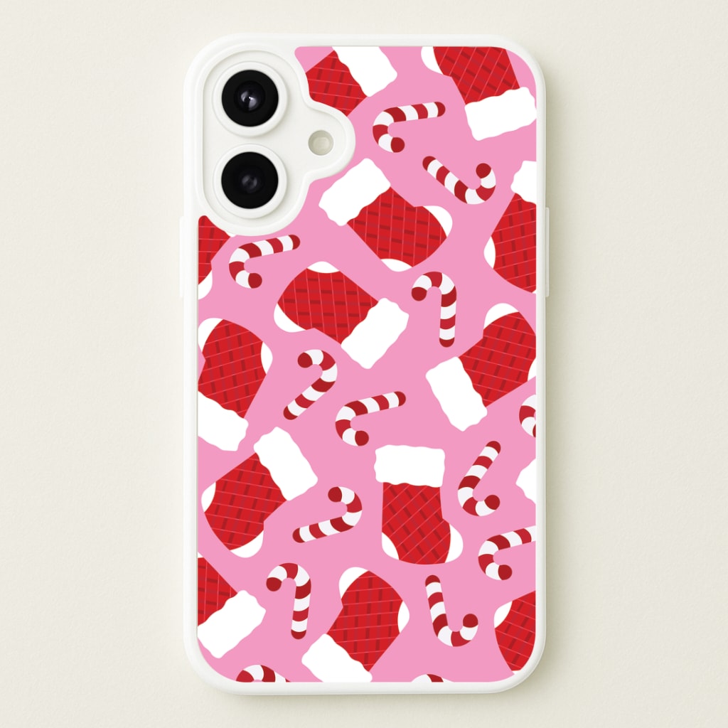 Pink Stocking Pattern Phone Case