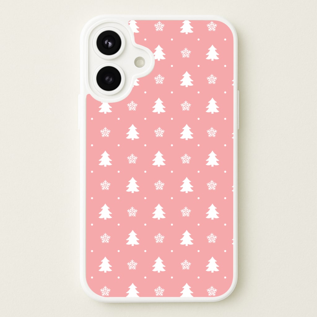 Pink Tree Pattern Phone Case