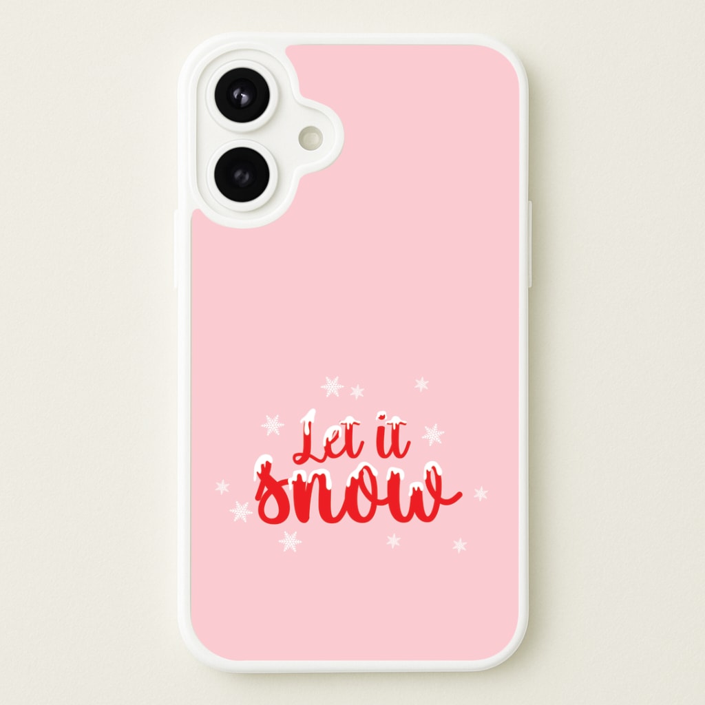 Let It Snow Snowflakes Phone Case