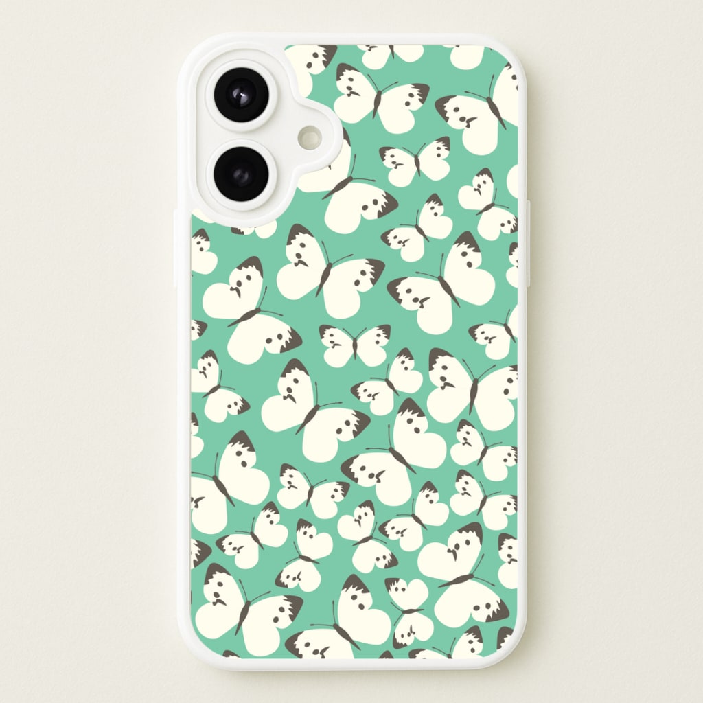 White Butterfly - Butterfly Patterns Phone Case