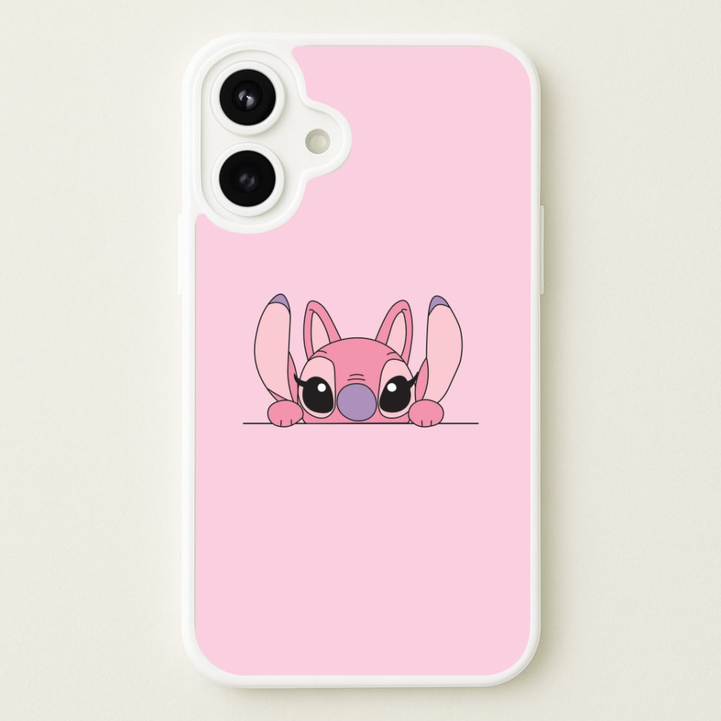 Angel Leaning - Pink Alien Phone Case