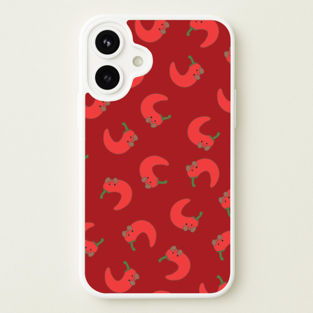 Red Chilli Pattern Phone Case