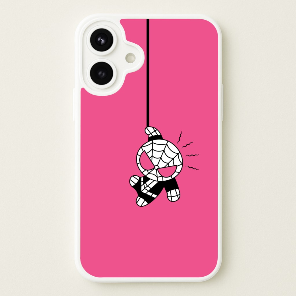 Pink Hanging Spider Hero Phone Case