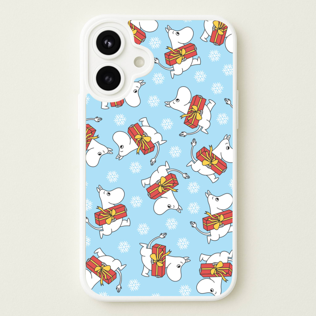 Present And Snowflakes Moom Pattern Phone Case