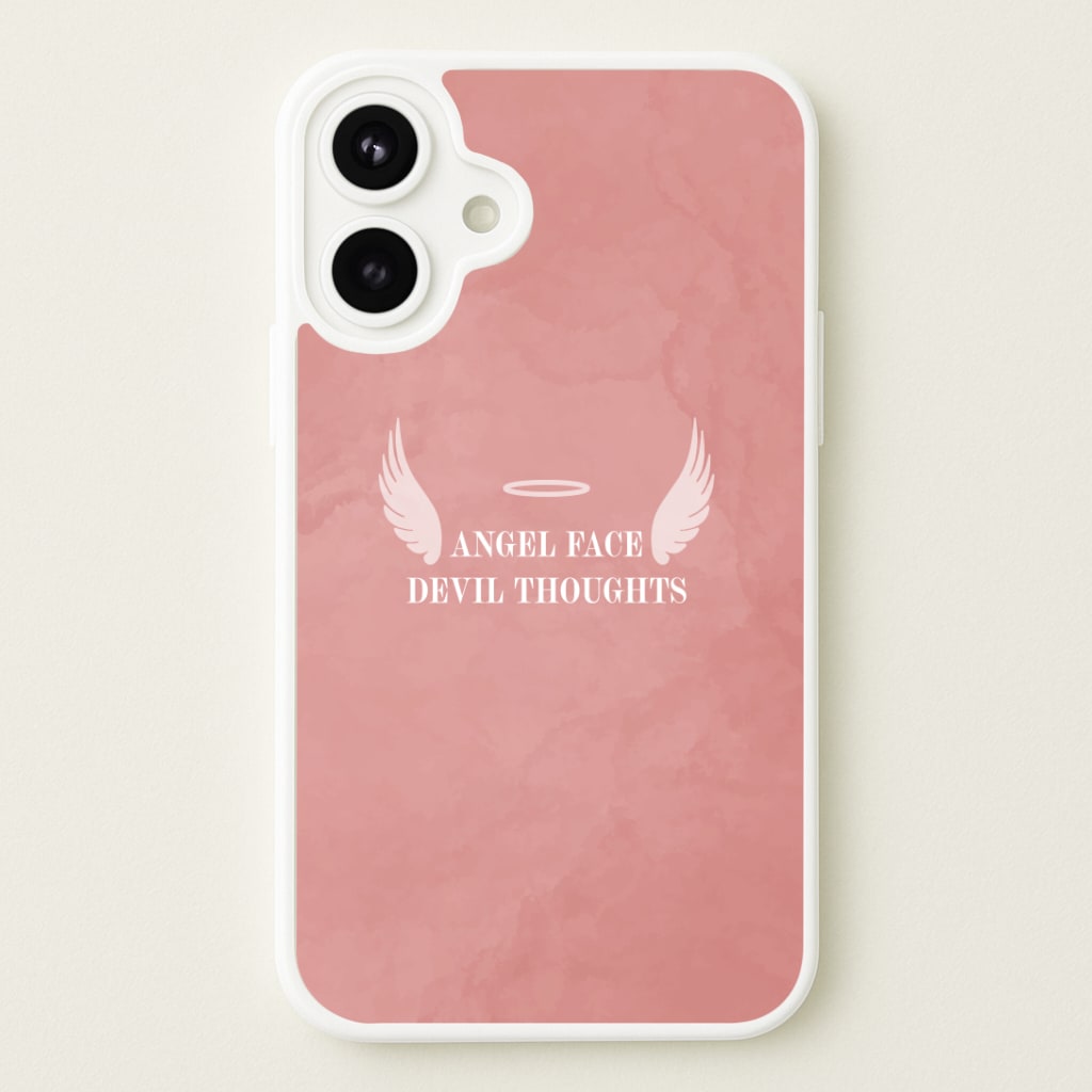 Angel Face Devil Thoughts Phone Case