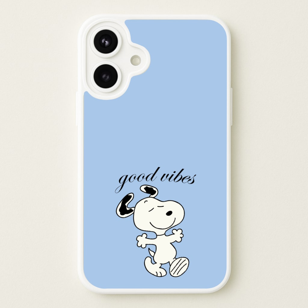 Good Vibes Cartoon Beagle Phone Case