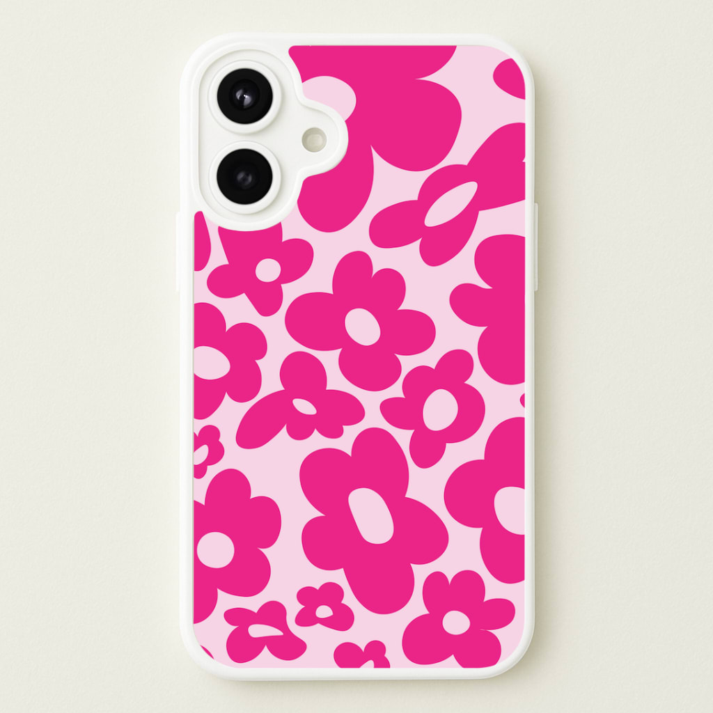 Pink Flowers - Trippy Patterns Phone Case