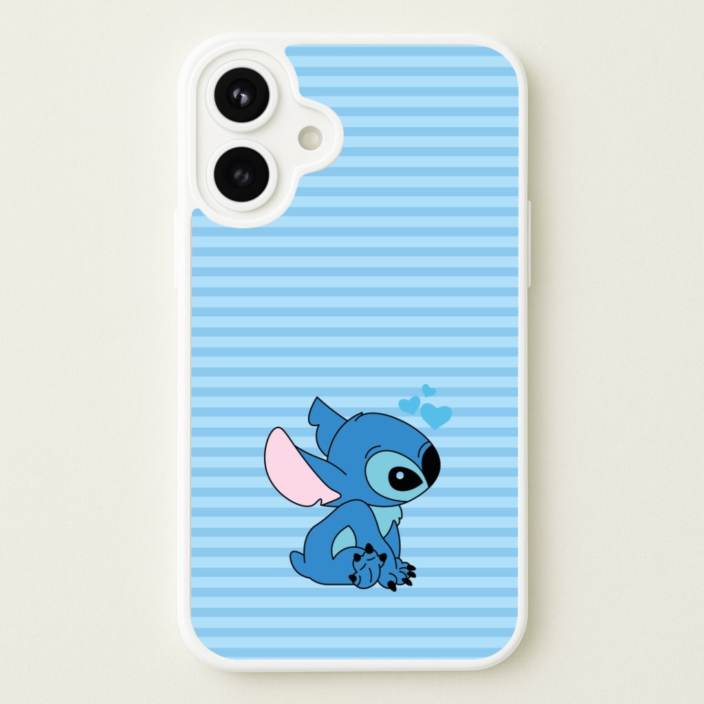 Blue Hearts Alien Blue Valentine's Phone Case