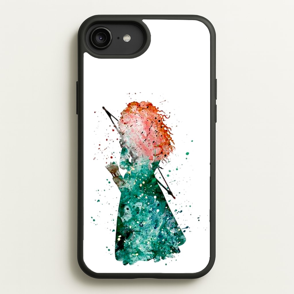 Watercolour Princess Merida Brave Fairytale Phone Case