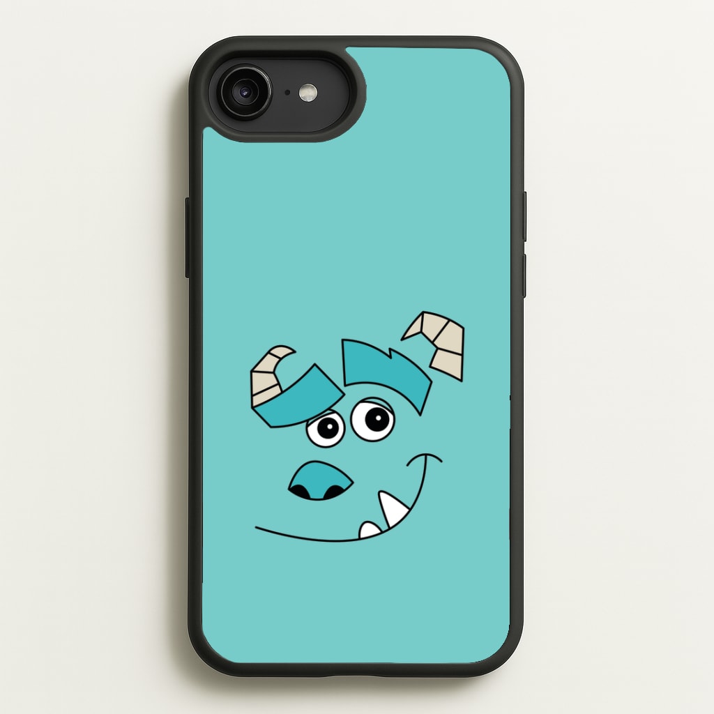 Blue Monster Face Phone Case