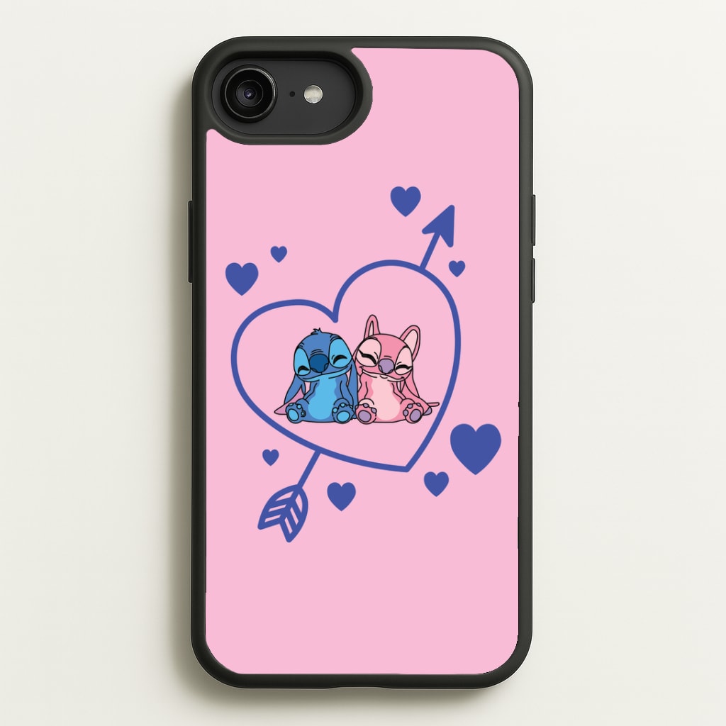 Arrow Heart - Pink Alien Phone Case