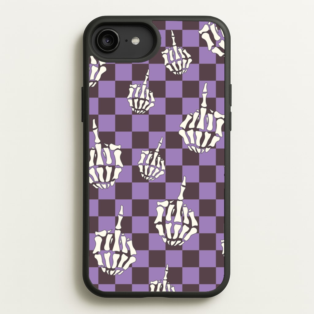 Purple Middle Finger Phone Case