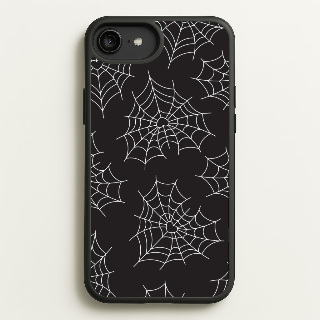 Spiderweb Hearts Pattern Phone Case