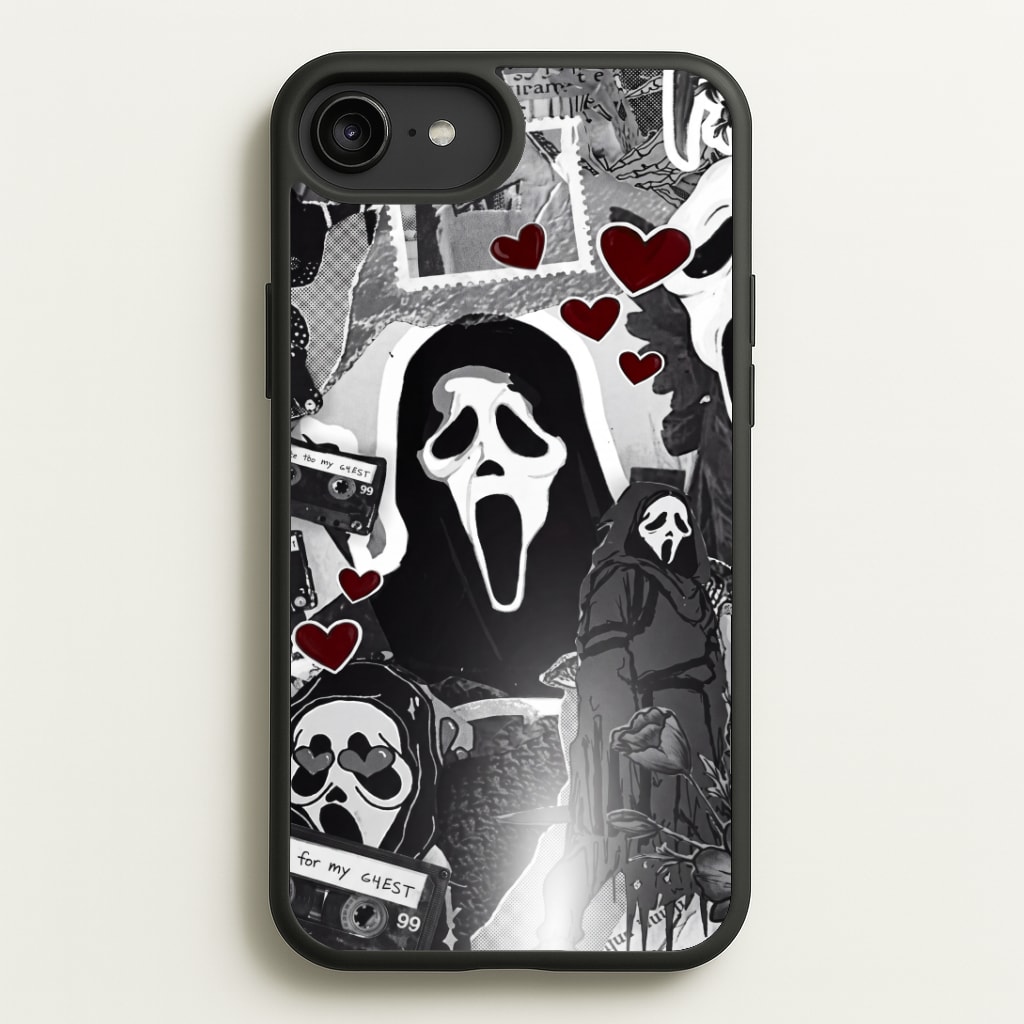 Monochrome Scream Collage Phone Case