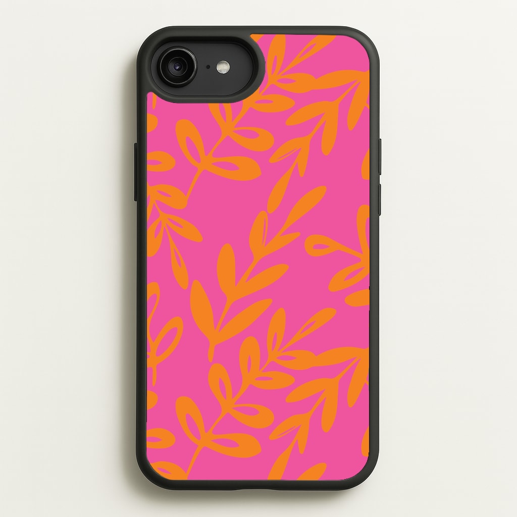Pink & Orange Leaves - Foliage Phone Case