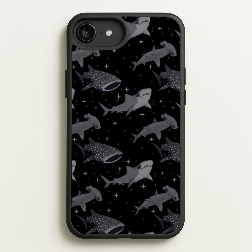Black Shark Pattern Phone Case