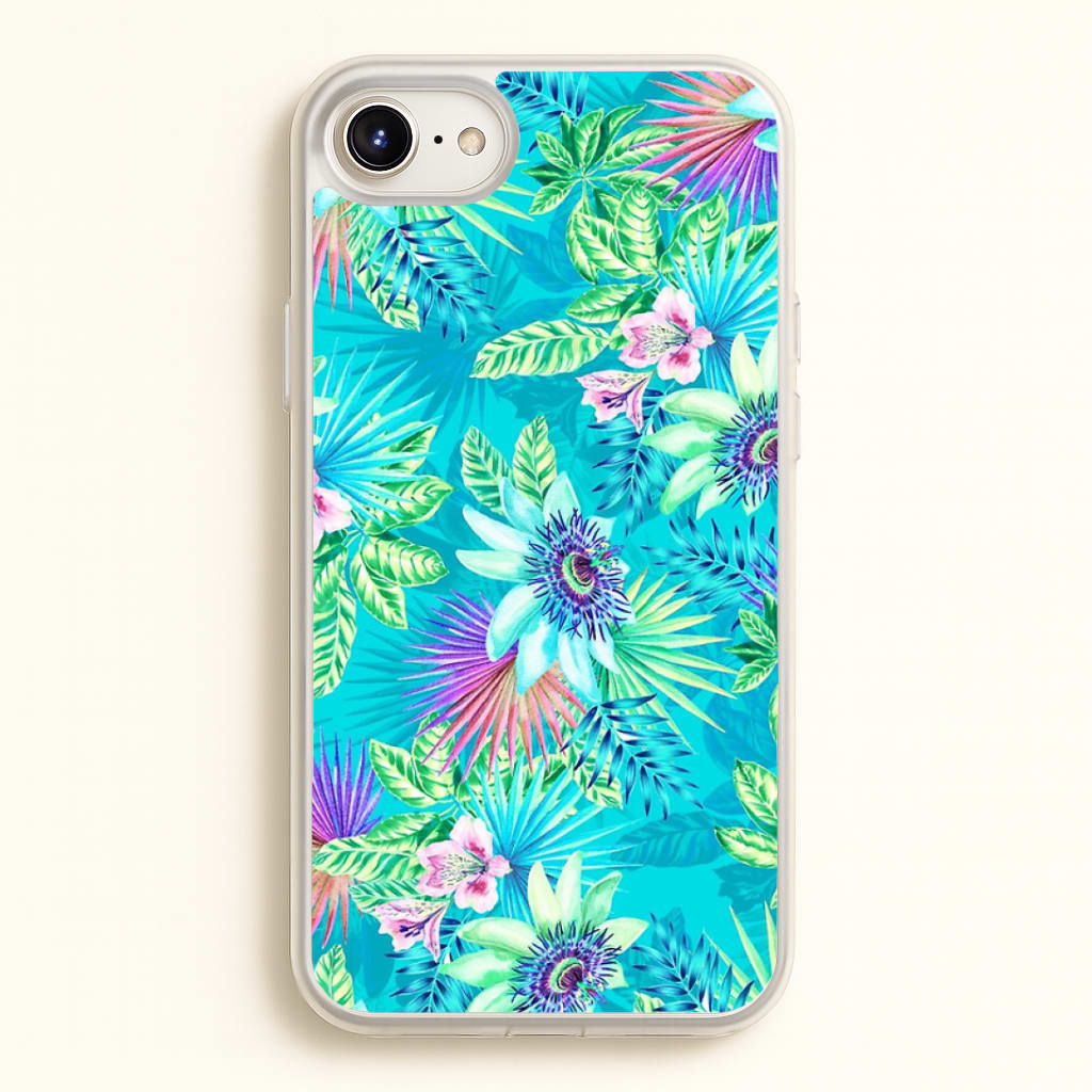 Blue Floral Pattern Phone Case