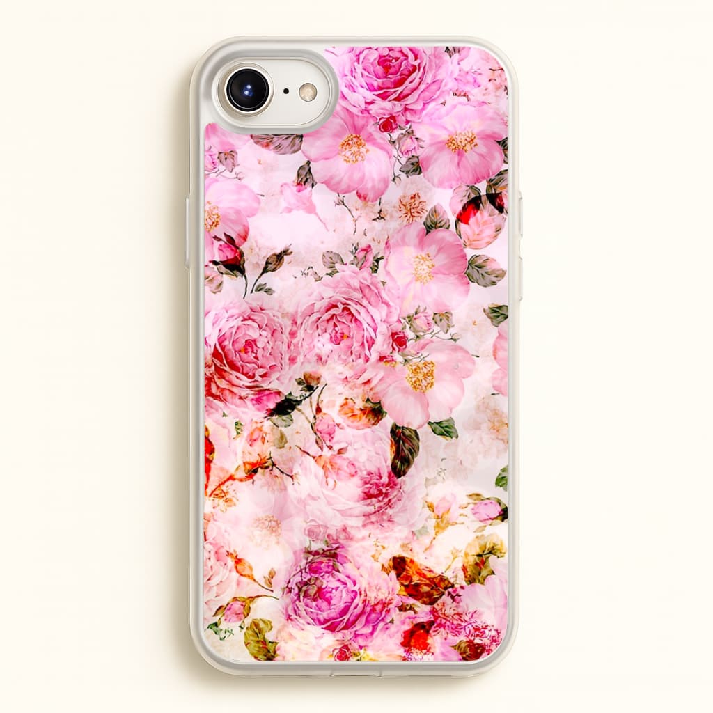 Pretty Pink Chic Floral Pattern Phone Case