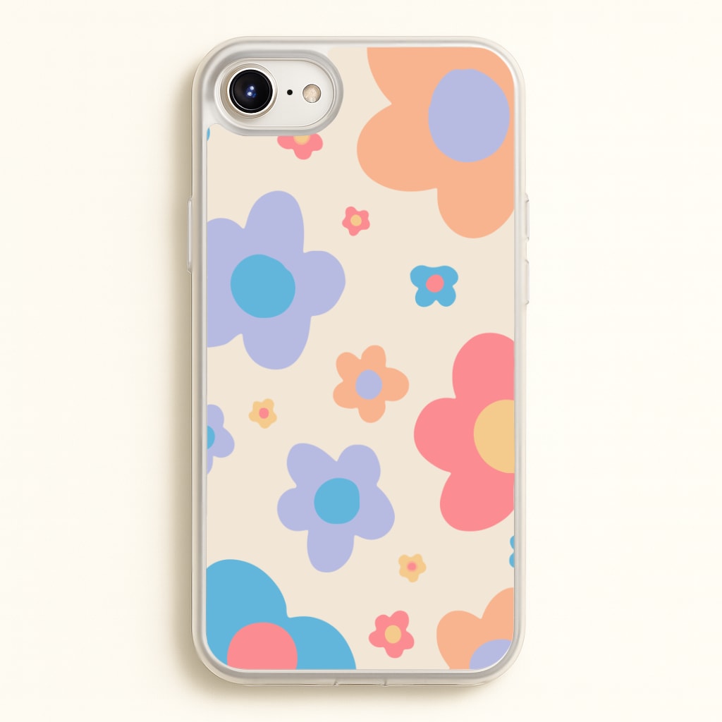 Playful Flower Pattern Phone Case