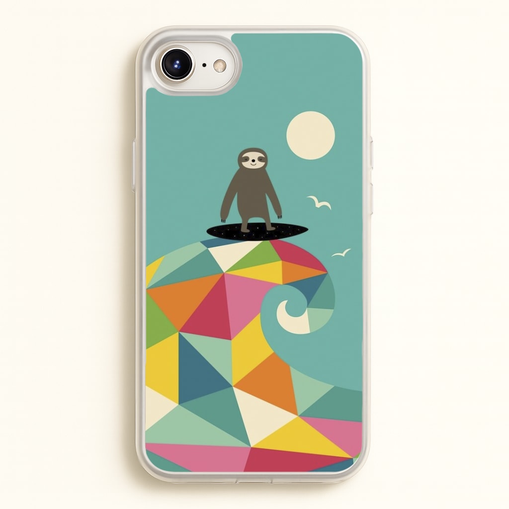 Surfing Sloth Phone Case
