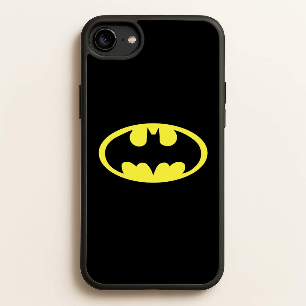 Black Bat Superhero Logo Phone Case