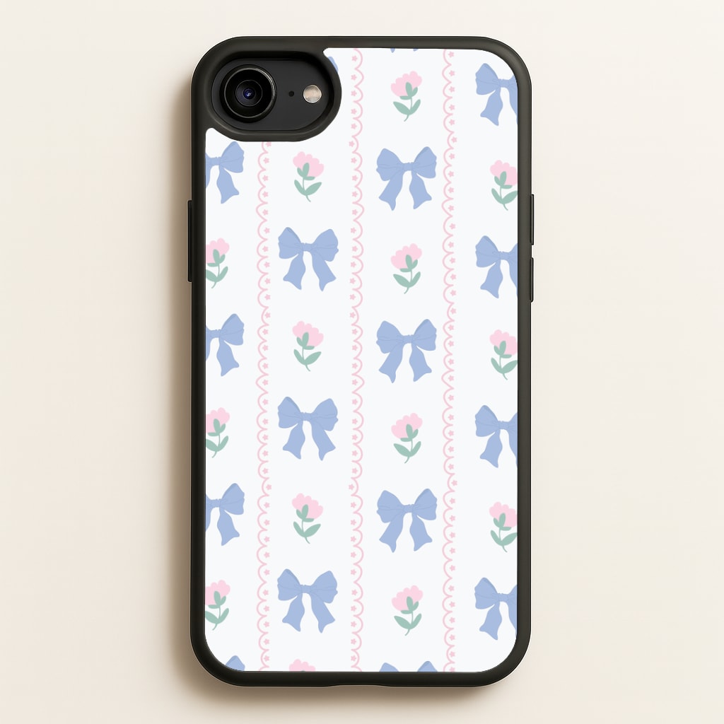 Pink Bows Pattern - Clean Girl Aesthetic Phone Case