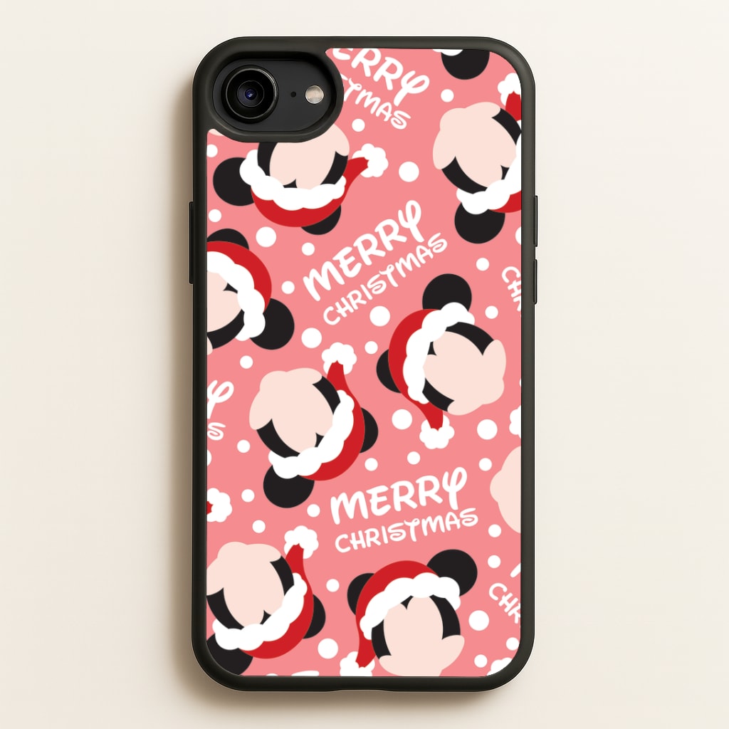Merry Christmas Cartoon Mouse Pattern Phone Case