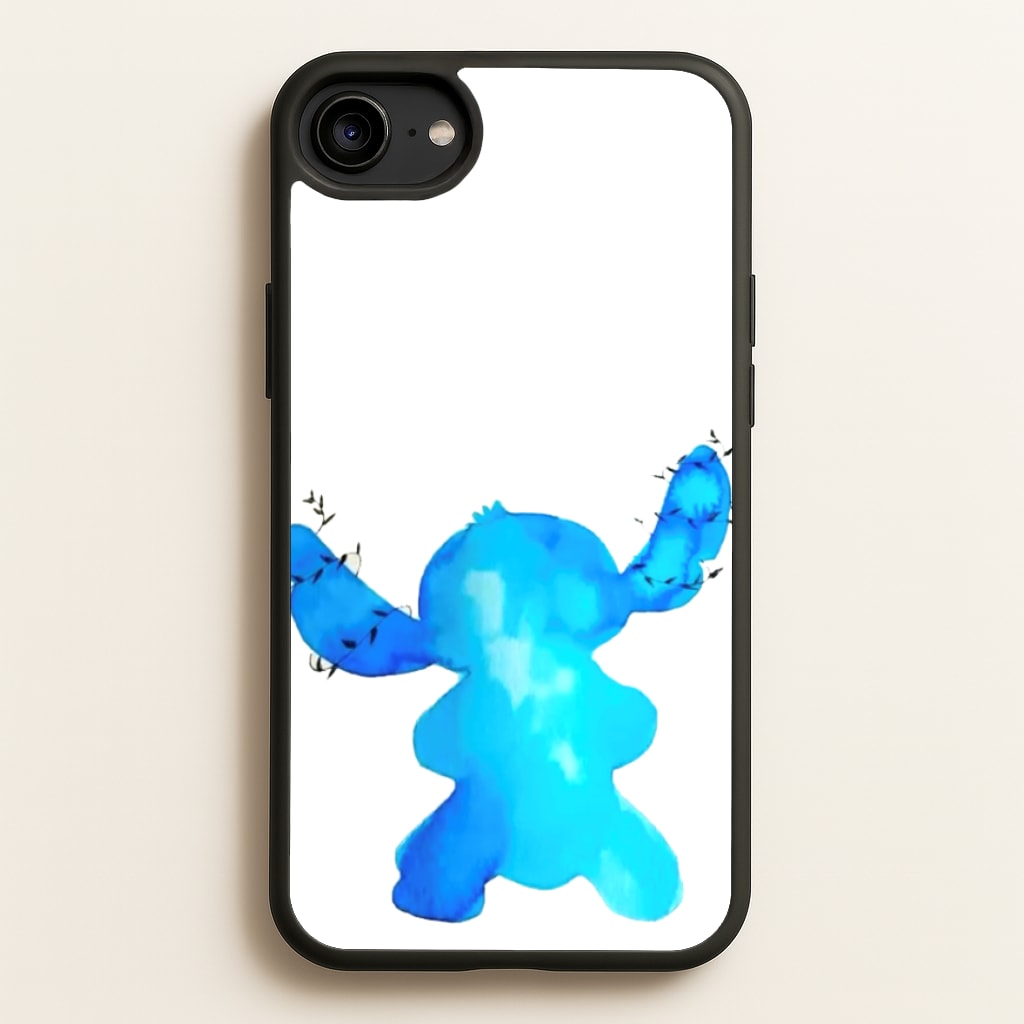 Watercolour Blue Alien Disney Phone Case