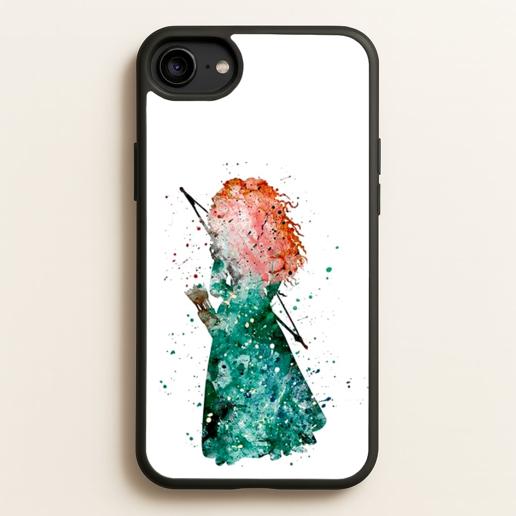 Watercolour Princess Merida Brave Fairytale Phone Case