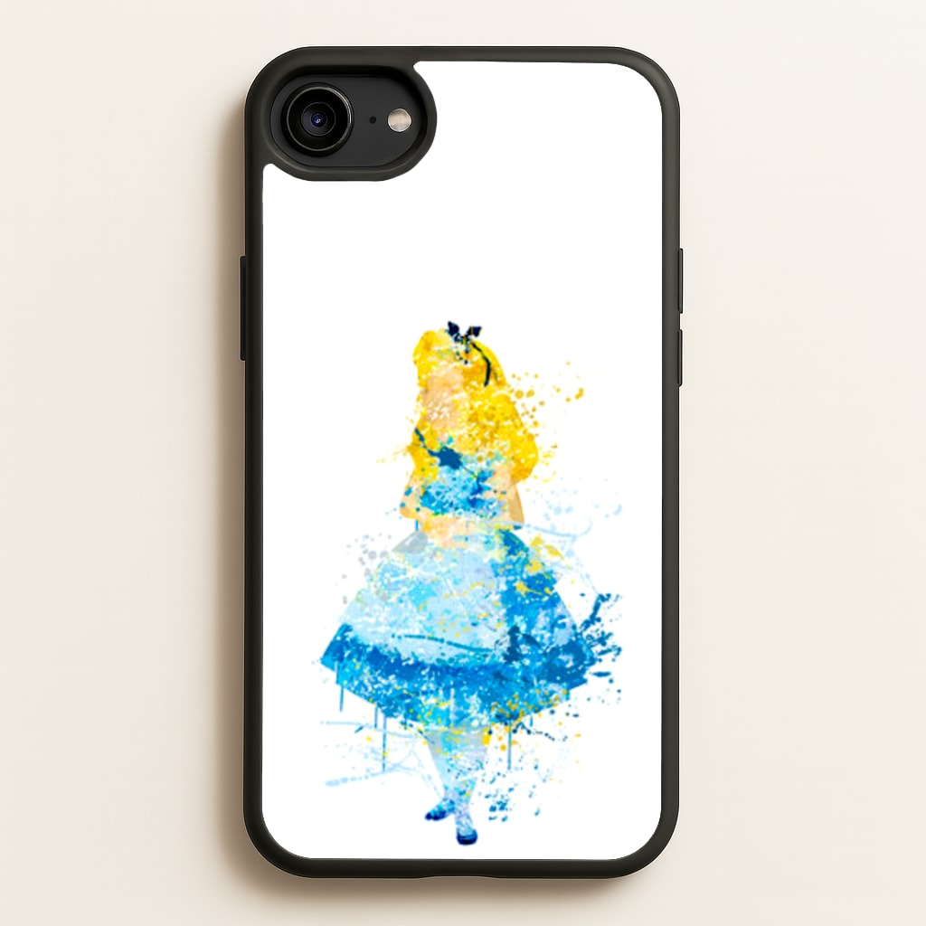 Watercolour Alice in Wonderland Fairytale Phone Case