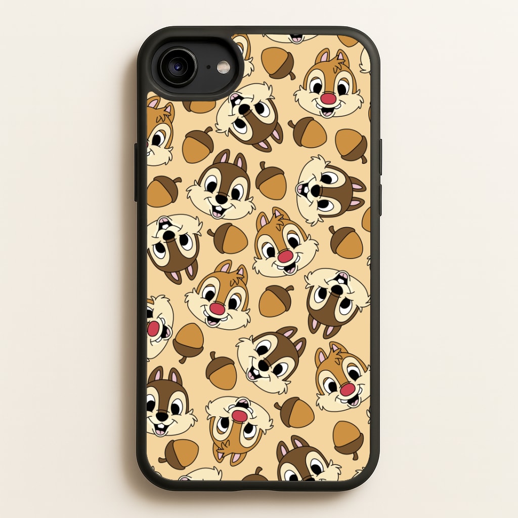 Cute Squirrels And Acorns Pattern Phone Case