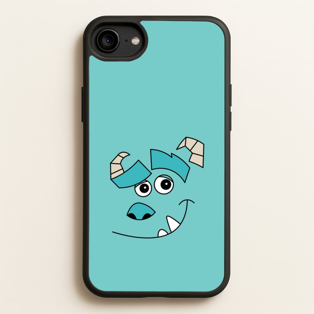 Blue Monster Face Phone Case
