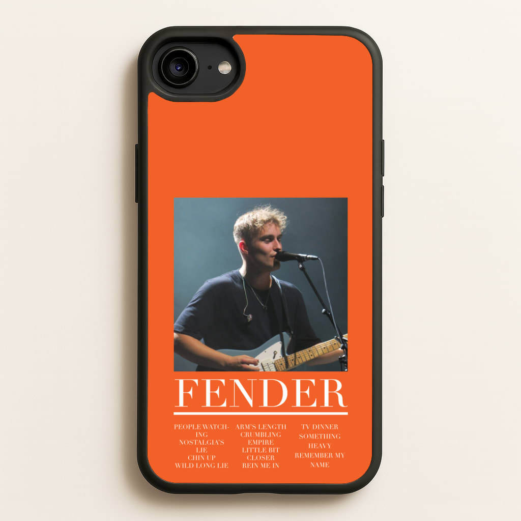 Fender Orange Song List Phone Case