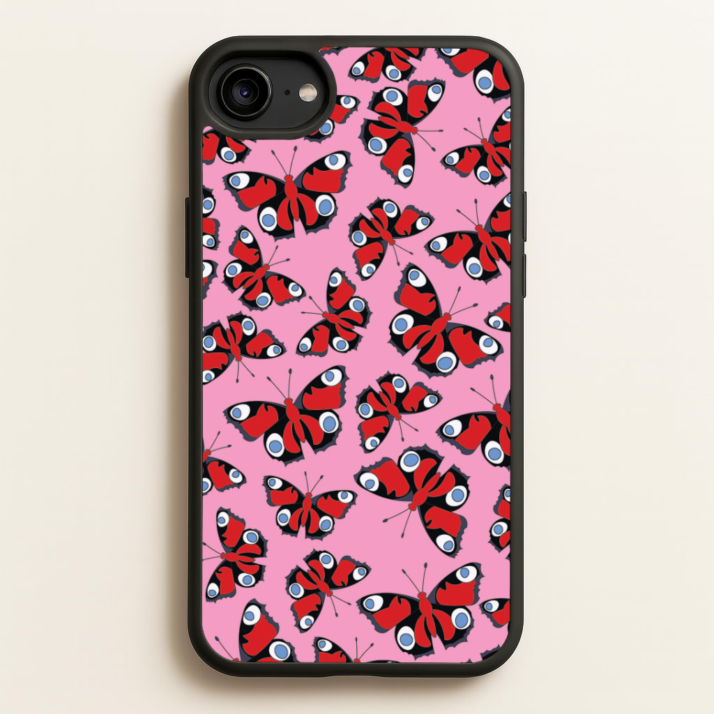 Red Butterfly - Butterfly Patterns Phone Case