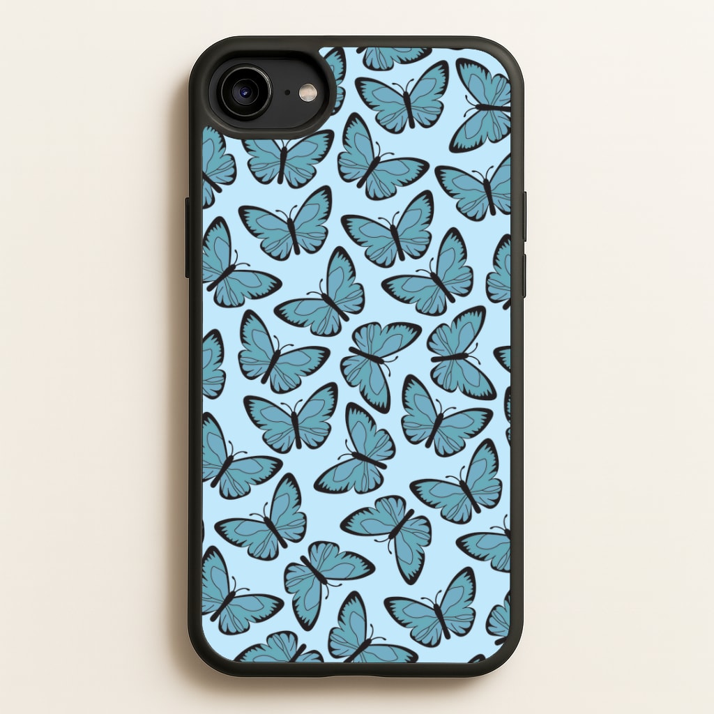 Blue Butterfly - Butterfly Patterns Phone Case