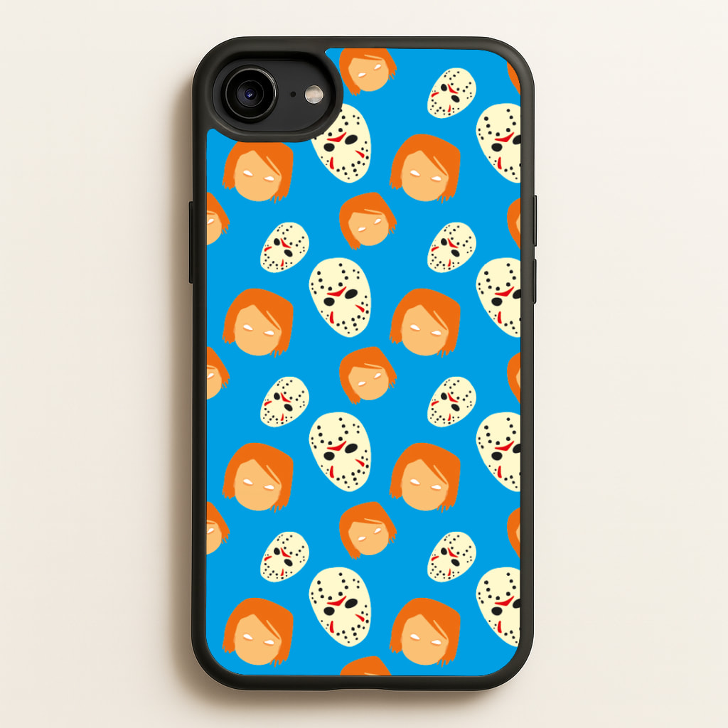 Chucky And Jason Pattern - Halloween Phone Case