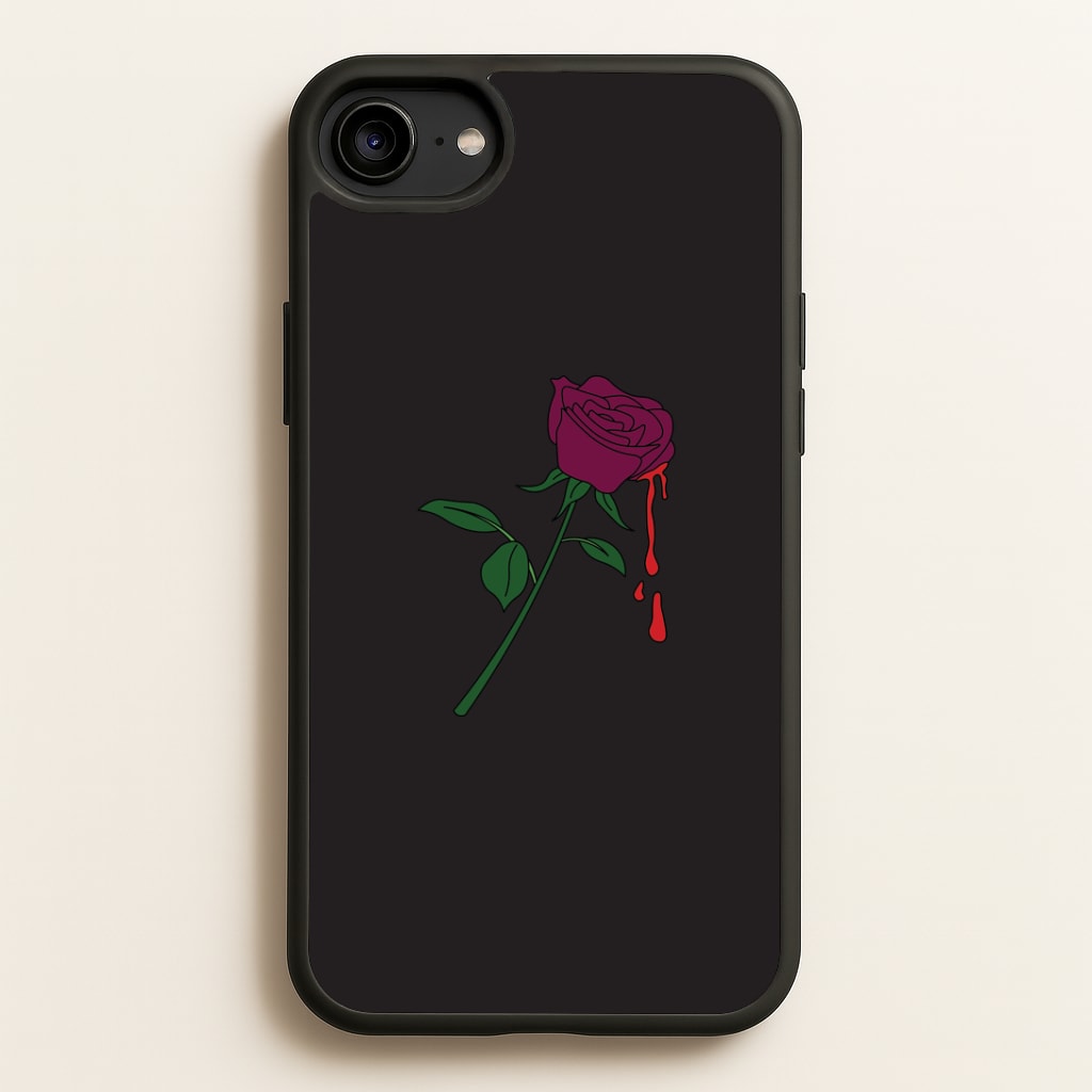 Dark Pink Rose Phone Case