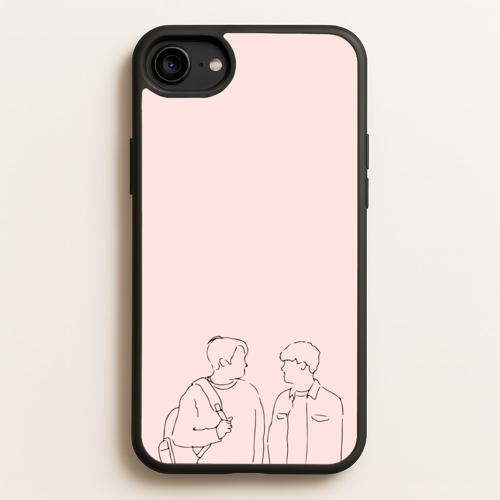 Outline - Heart TV Phone Case