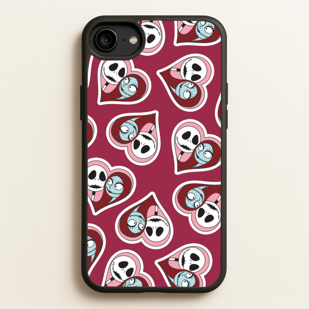 J And S Heart Pattern Phone Case