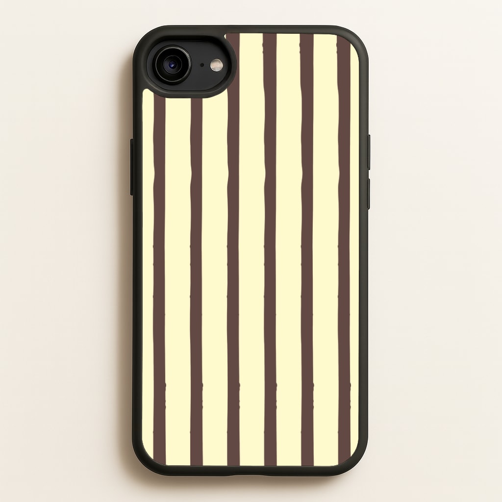 Vanilla & Chocolate Stripes Phone Case