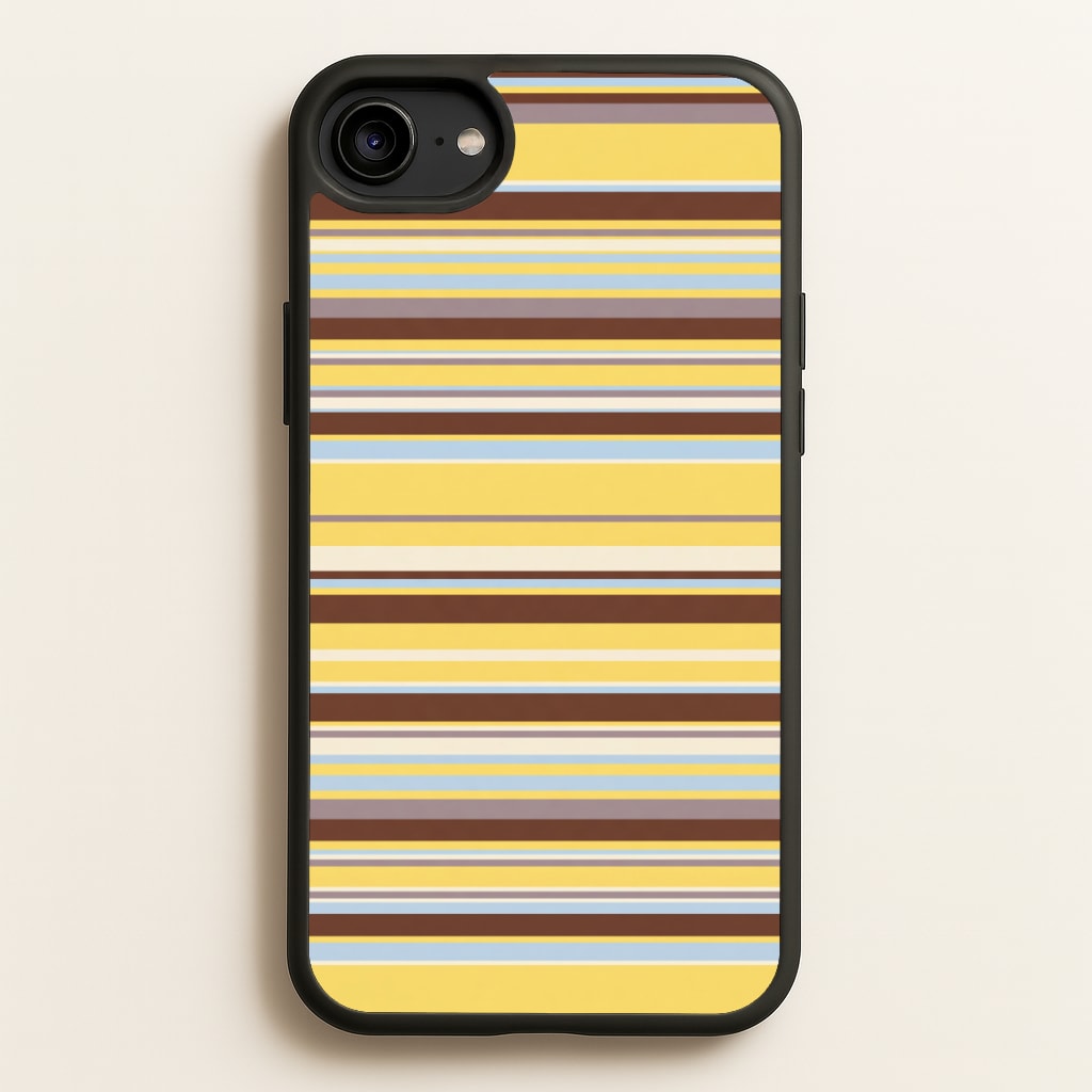 Cocoa Blue Stripe Phone Case