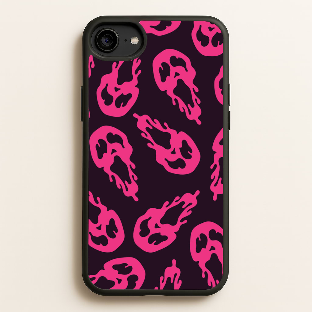 Trippy Ghost Face Pattern Phone Case