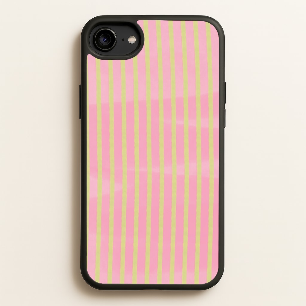 Pink Meadow Stripes Phone Case