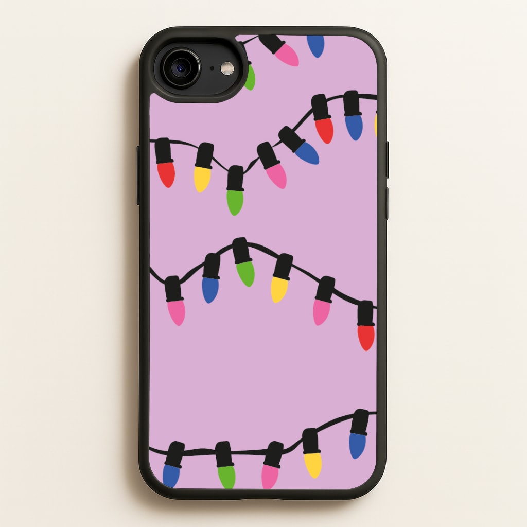 Pink Lights - Christmas Patterns Phone Case