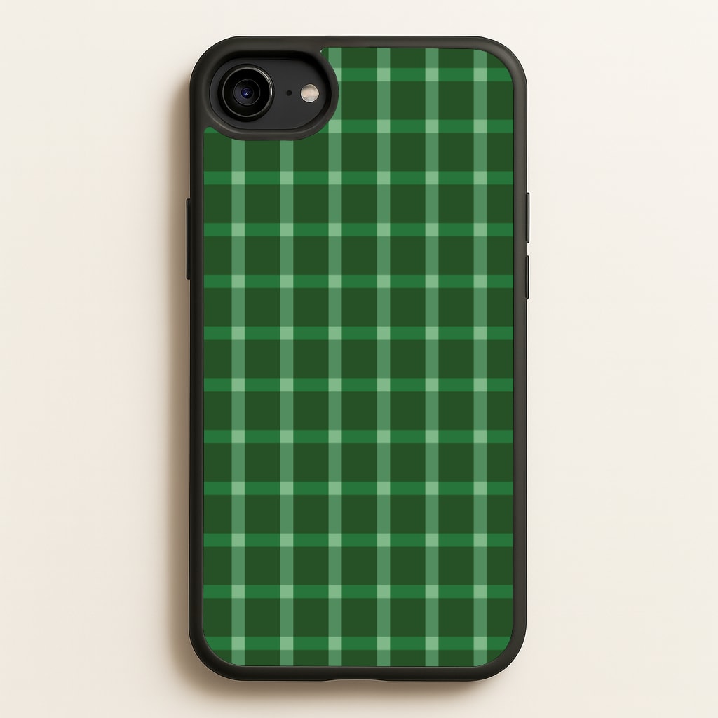 Dark Green Tartan Christmas Pattern Phone Case