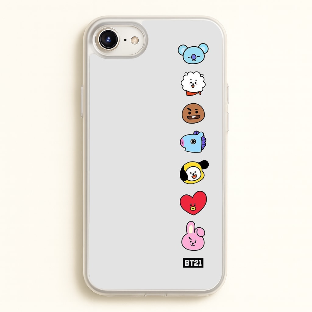 BT21 Vertical Faces - K Pop Phone Case