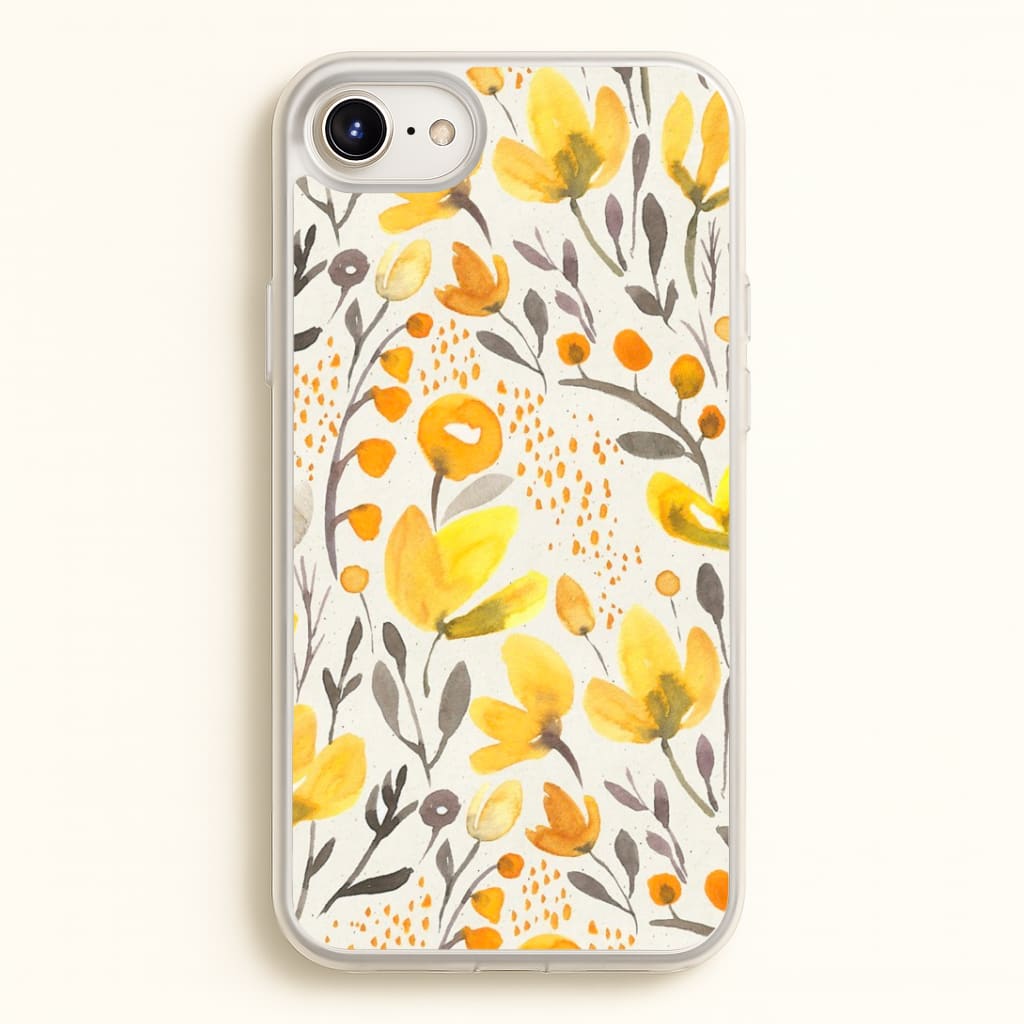 Yellow Field Floral Phone Case
