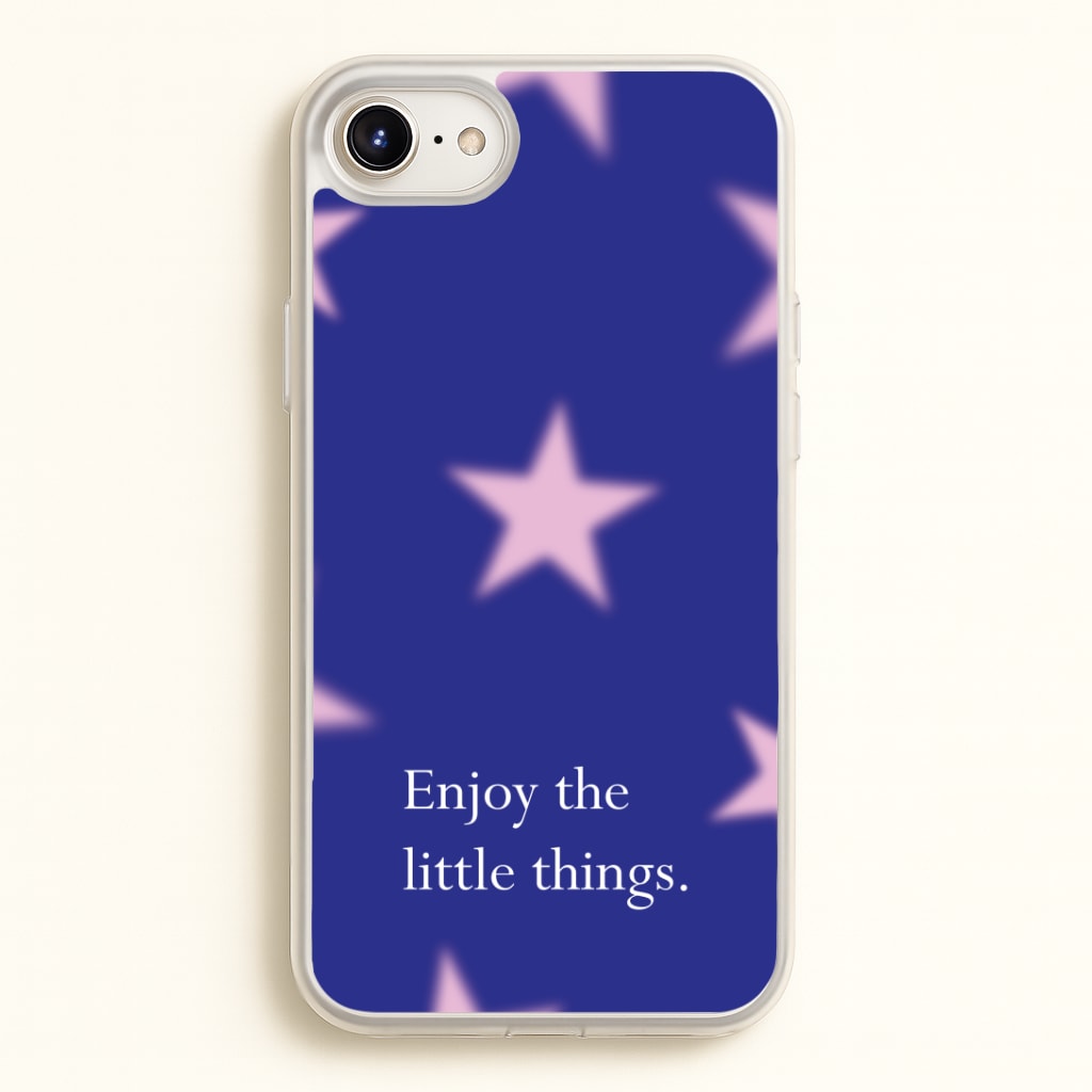 Enjoy The Little Things Dark Purple Phone Case
